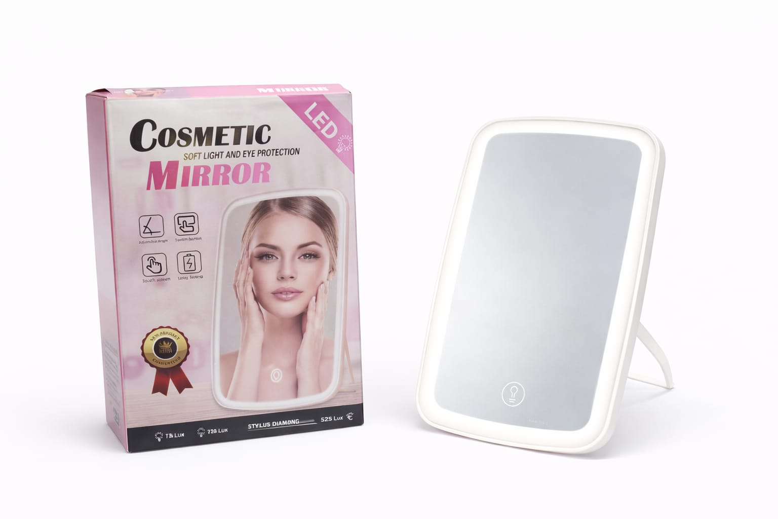 LED Kosmetikspiegel mit Touchfunktion und Beleuchtung